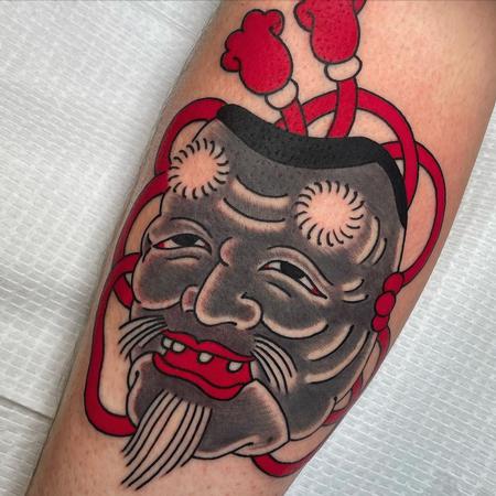 Japanese Mask Tattoo Design Thumbnail